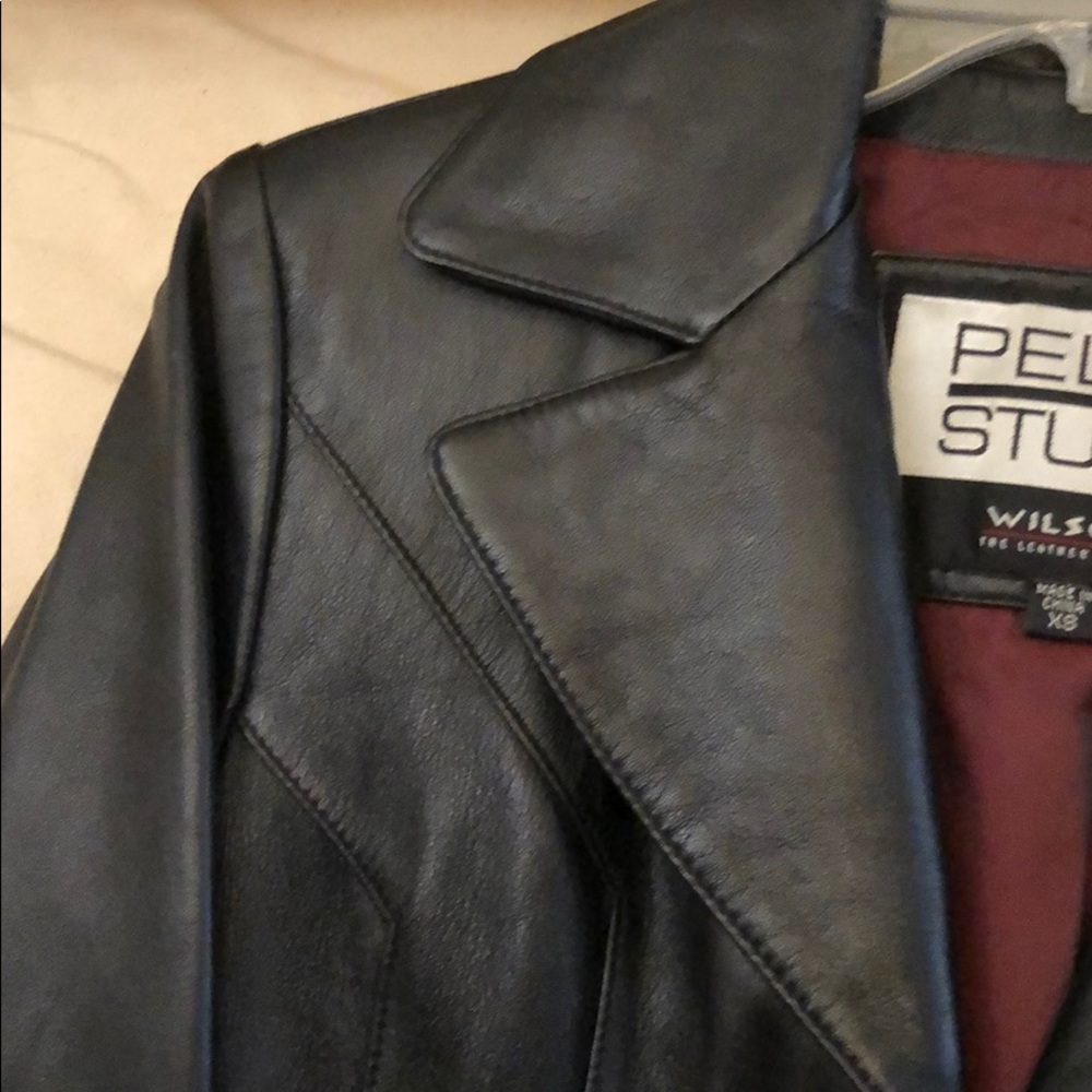 Black Leather Jacket Excellent Condition!!! - image 4